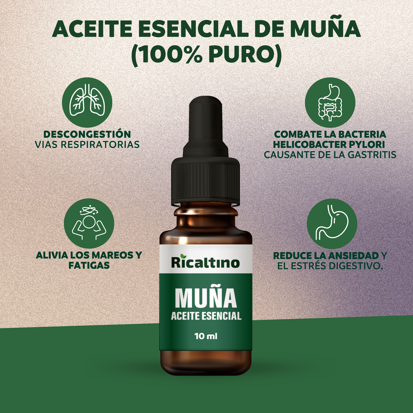 Aceite Esencial de Muña Ricaltino 10ml (100% puro)