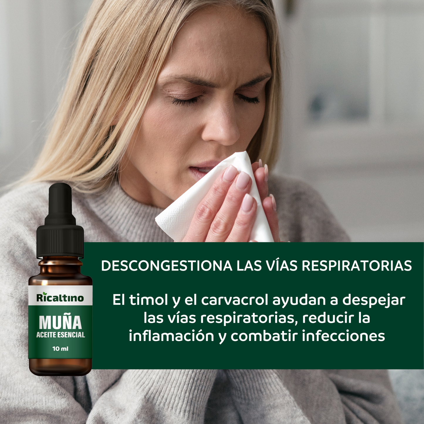 Aceite Esencial de Muña Ricaltino 10ml (100% puro)