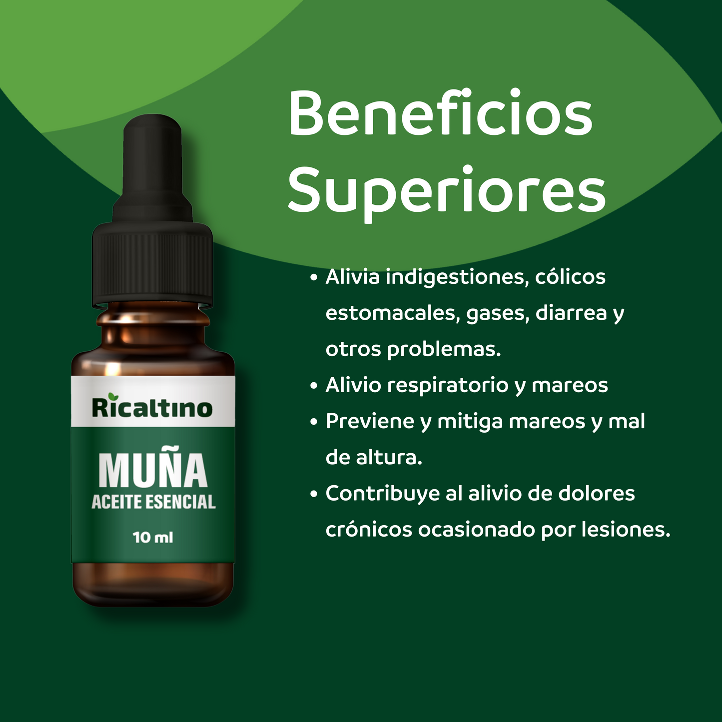 Aceite Esencial de Muña Ricaltino 10ml (100% puro)