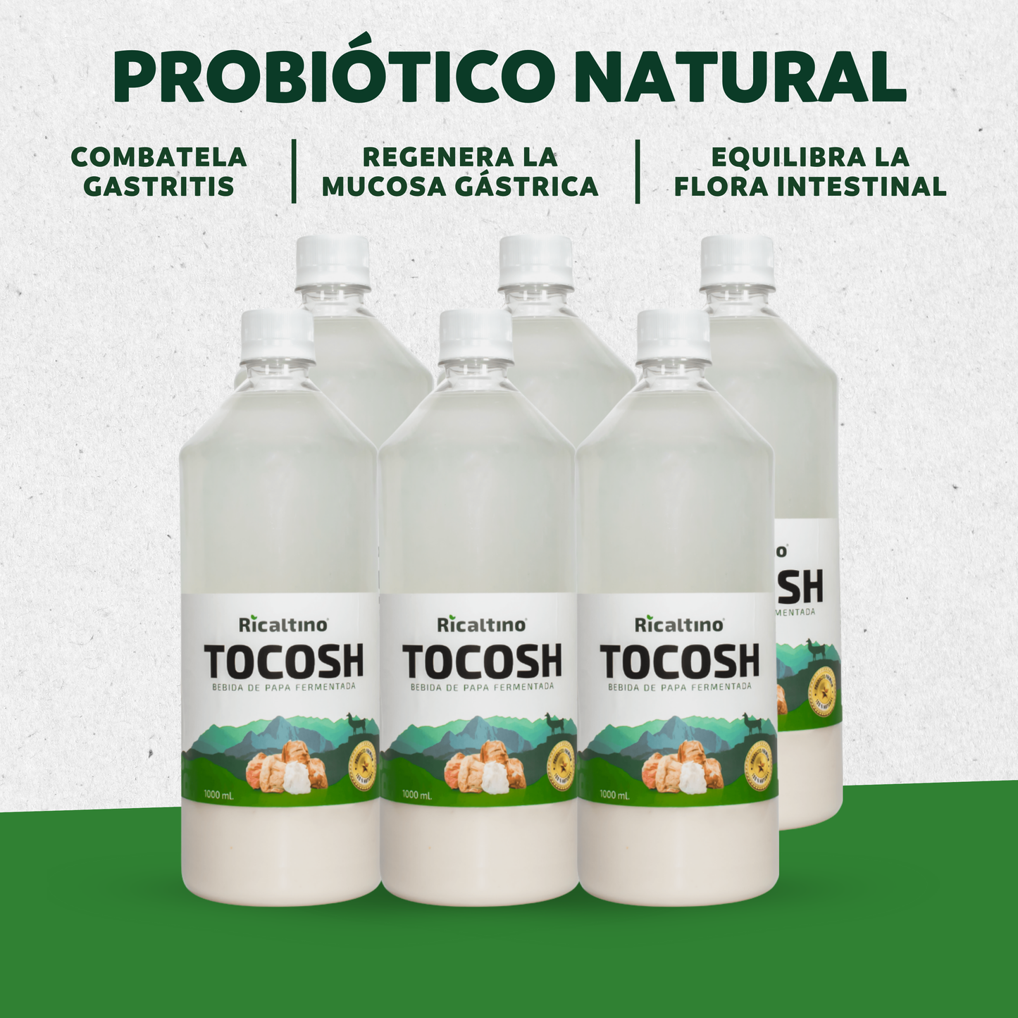 Suero de Tocosh Ricaltino botella 1 Lt (Paquete de 6)
