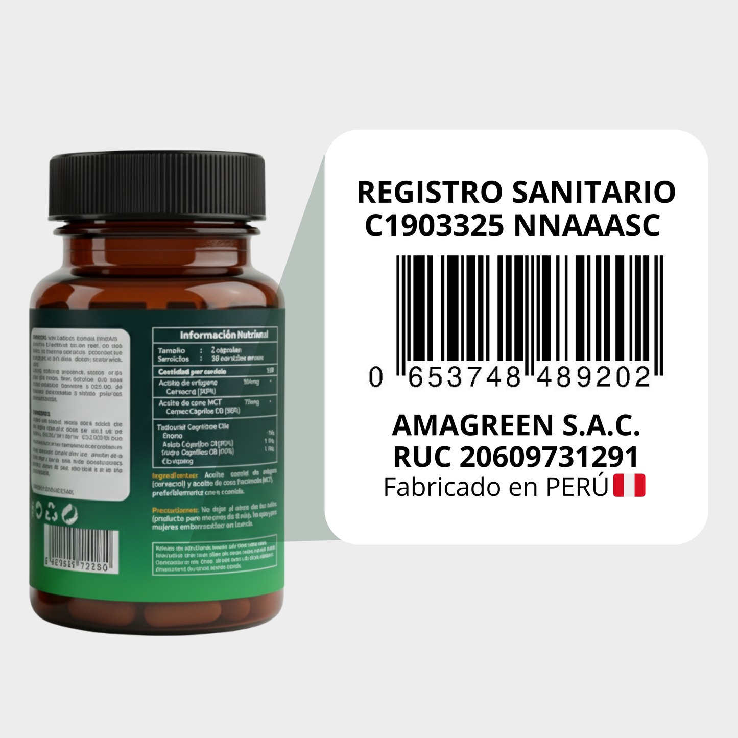 Aceite de Orégano y Aceite de Coco MCT en Cápsulas 60 unidades | formula 2 en 1
