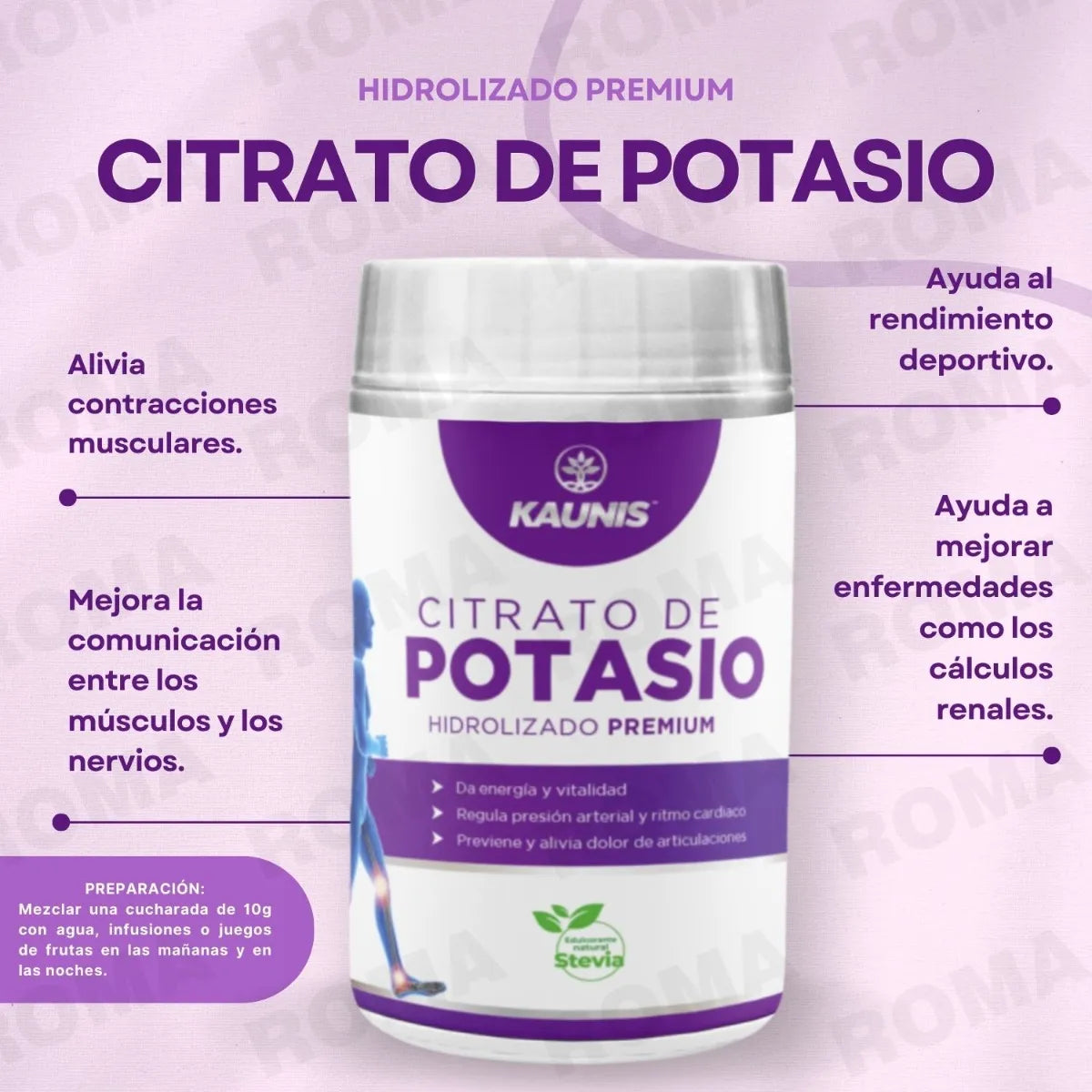 Citrato de Potasio Hidrolizado Premium Kuanis 300g