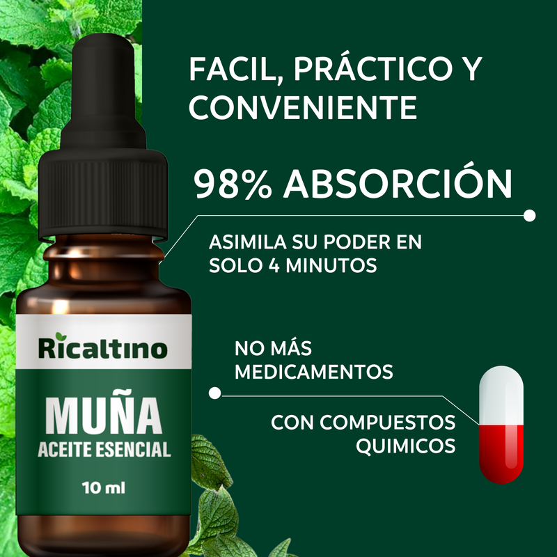 Aceite Esencial de Muña Ricaltino 10ml (100% puro)