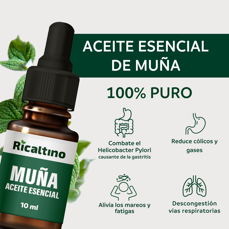 Aceite Esencial de Muña Ricaltino 10ml (100% puro)