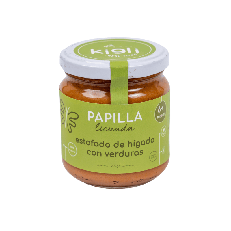 Papilla licuada estofado de hígado con verduras Kigli 200g