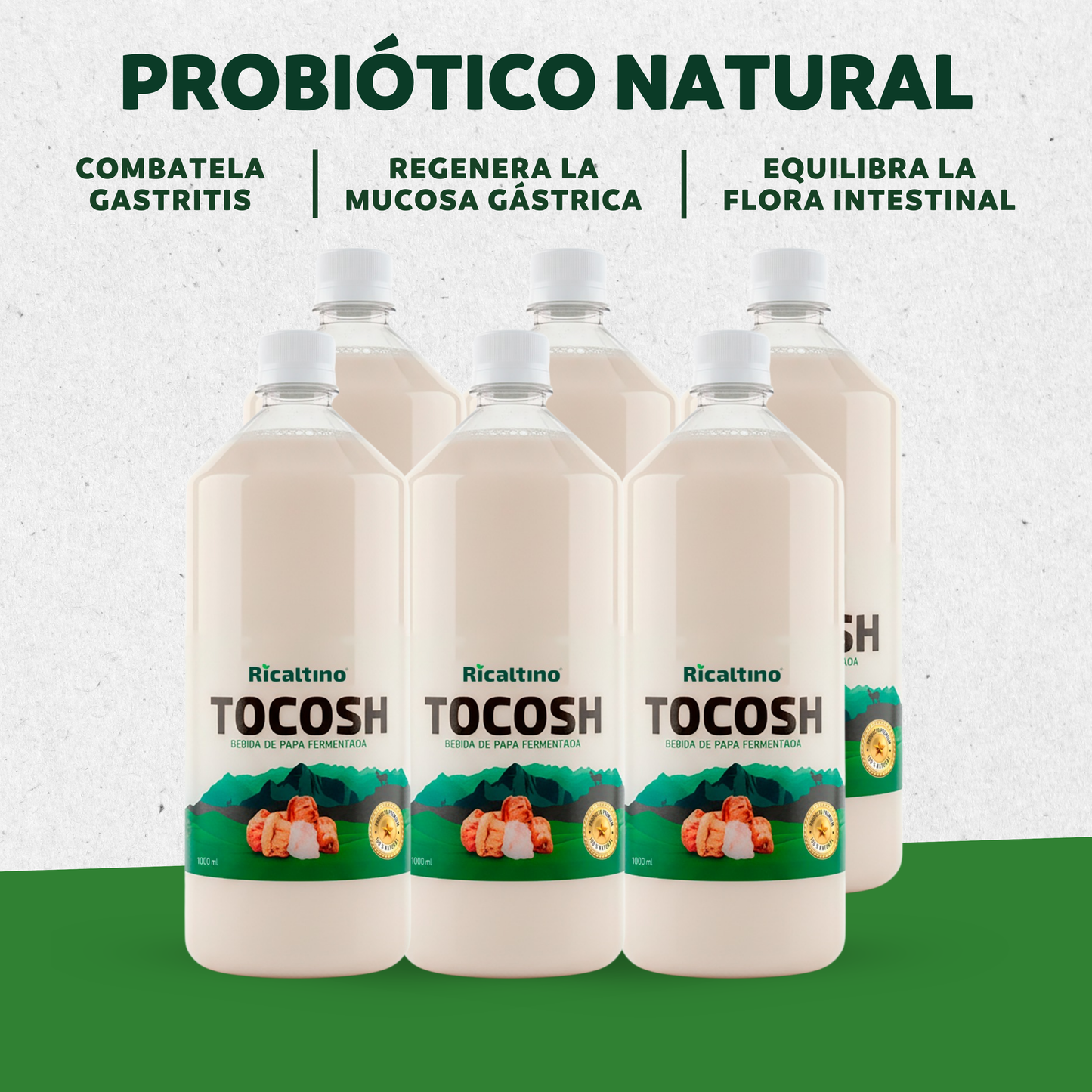 Suero de Tocosh Ricaltino botella 1 Lt (Paquete de 6)