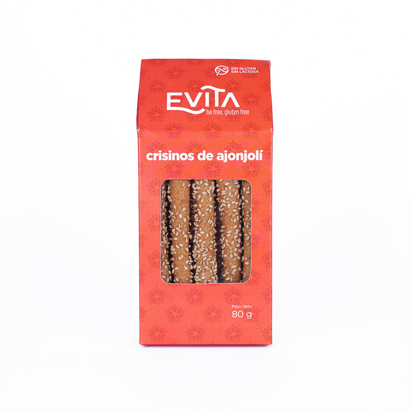 Crisino de Ajonjolí sin gluten Evita 80g