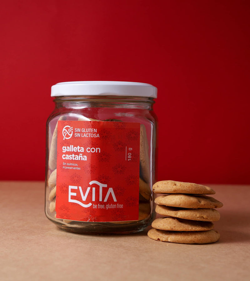 Galleta con castañas sin gluten Evita 180g