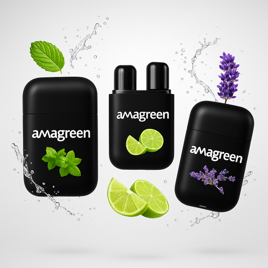 Amagreen Inhalador nasal de aceite esencial Pack 3 Unidades