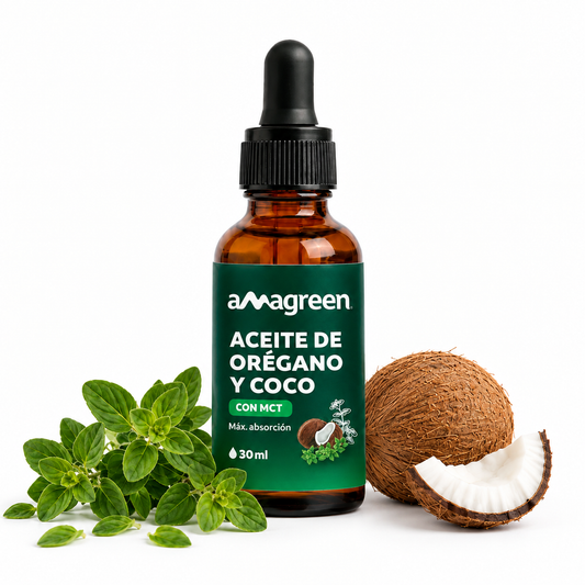 Aceite de Orégano y Aceite de Coco MCT  en Gotas 30 ml