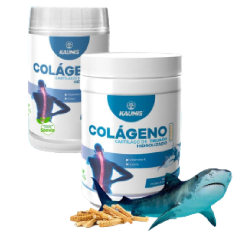 Colágeno Hidrolizado Premium con Cartilago de Tiburon (Vitamina C y Calcio) Kaunis 300g