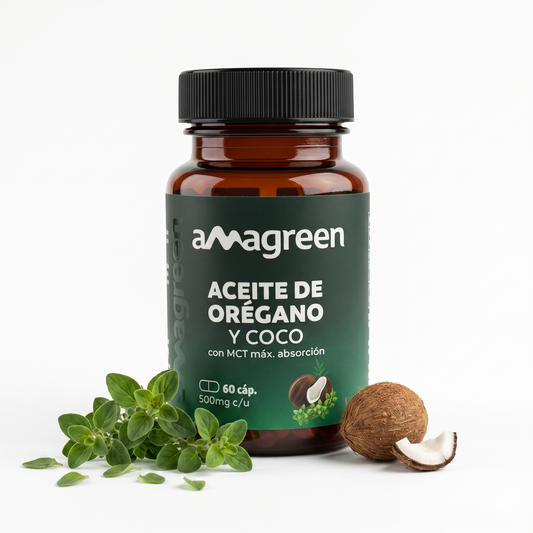 Aceite de Orégano y Aceite de Coco MCT | 60 Cápsulas
