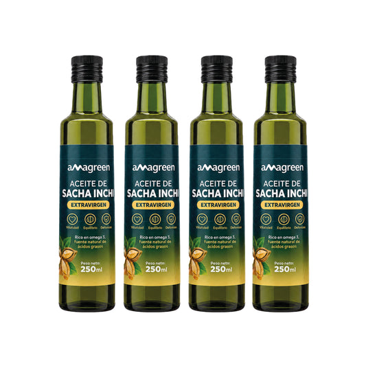 Pack 4 Aceites de Sacha Inchi 250ml