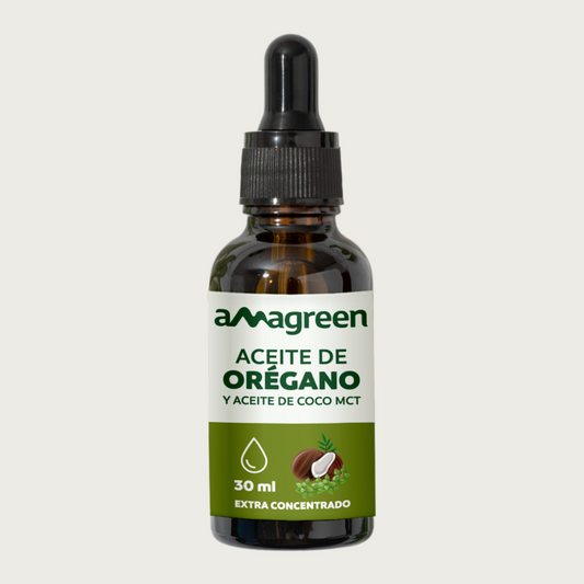Aceite de Orégano y Aceite de Coco MCT  en Gotas 30 ml | formula 2 en 1