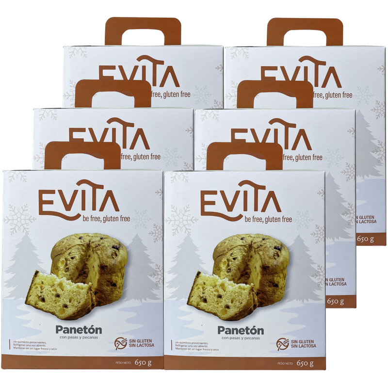 Paneton sin gluten, sin lactosa Evita 650g