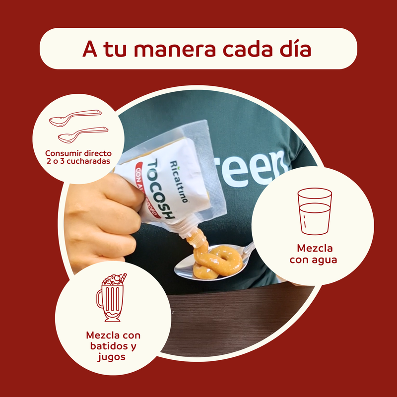 Gel probiótico de Tocosh sachet 150 g, original y algarrobo (Paquete de 6)