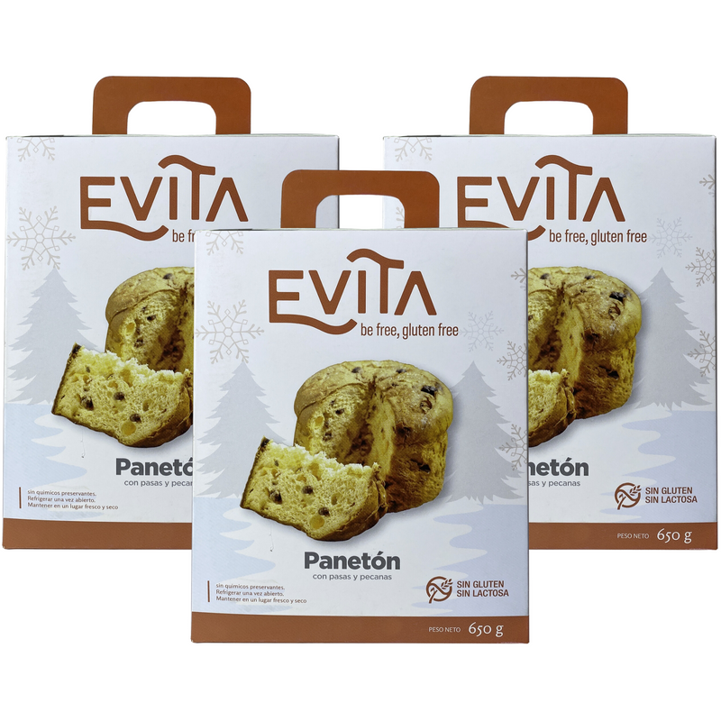 Paneton sin gluten, sin lactosa Evita 650g