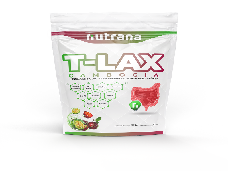 Bebida instantanea en polvo T-Lax Cambogia Nutrana 300g (30 Sachets)