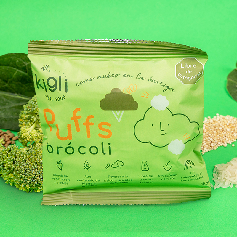 Puff de lentejas con brócoli 15g