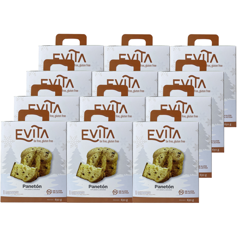 Paneton sin gluten, sin lactosa Evita 650g