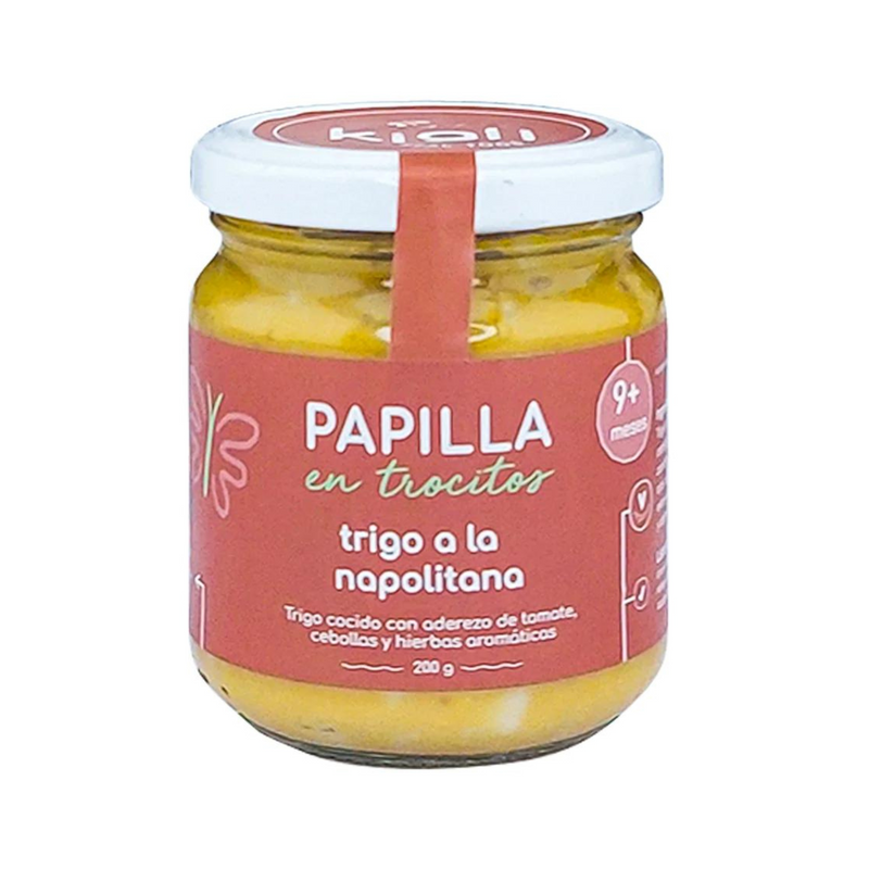 Papilla trocitos trigo a la napolitana Kigli 200g