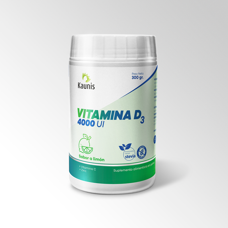 Vitamina D3 4000ui sabor a Limón Kaunis 300g