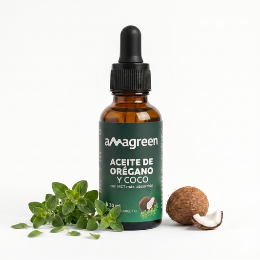 Aceite de Orégano y Aceite de Coco MCT  en Gotas 30 ml