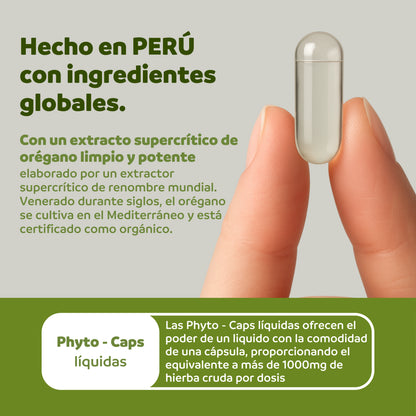 Cápsulas de Aceite de Orégano y aceite de coco MCT 60 unidades | formulado 2 en 1